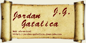 Jordan Gatalica vizit kartica